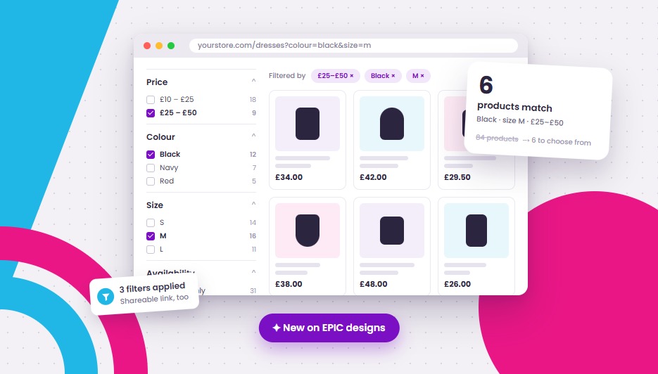 Shopper filters are here: help customers find the right product in a few clicks